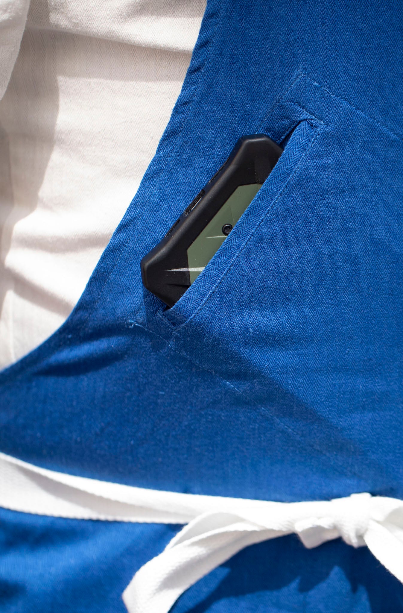 Everyday Hemp Apron - Blue