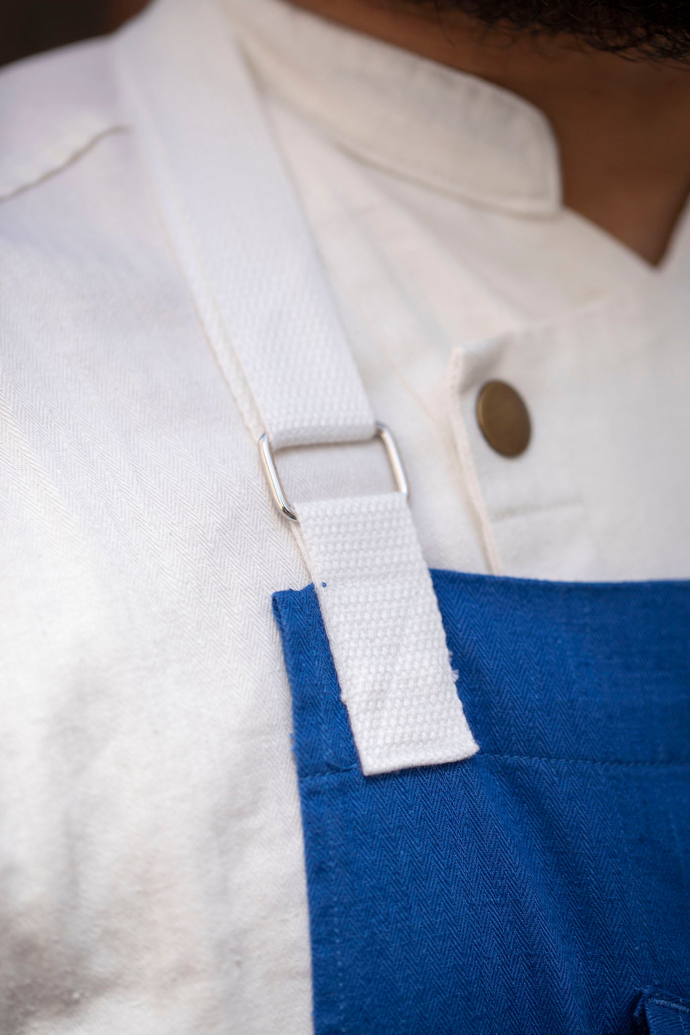 Everyday Hemp Apron - Blue