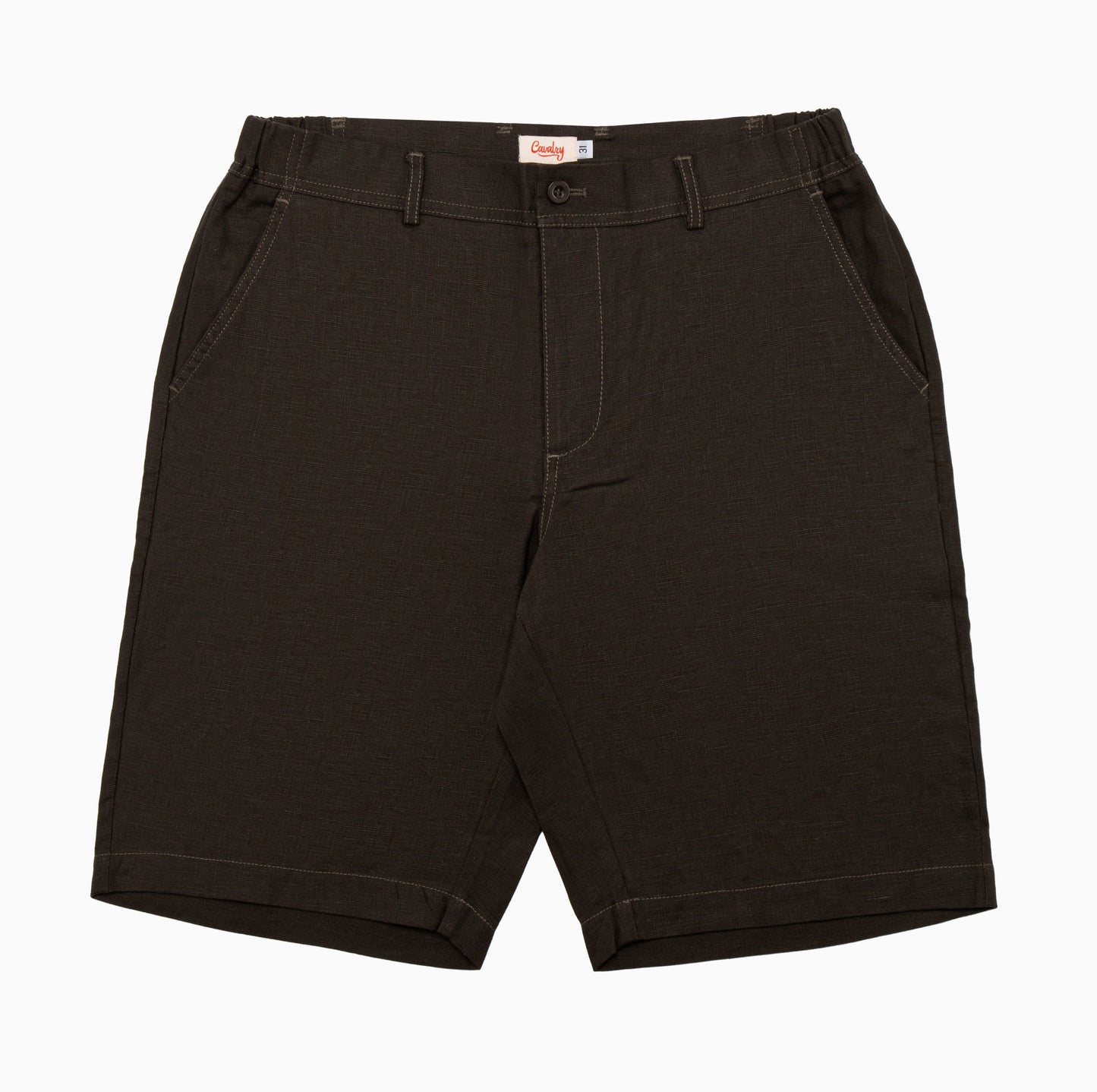 Classic French Linen Shorts - Brown