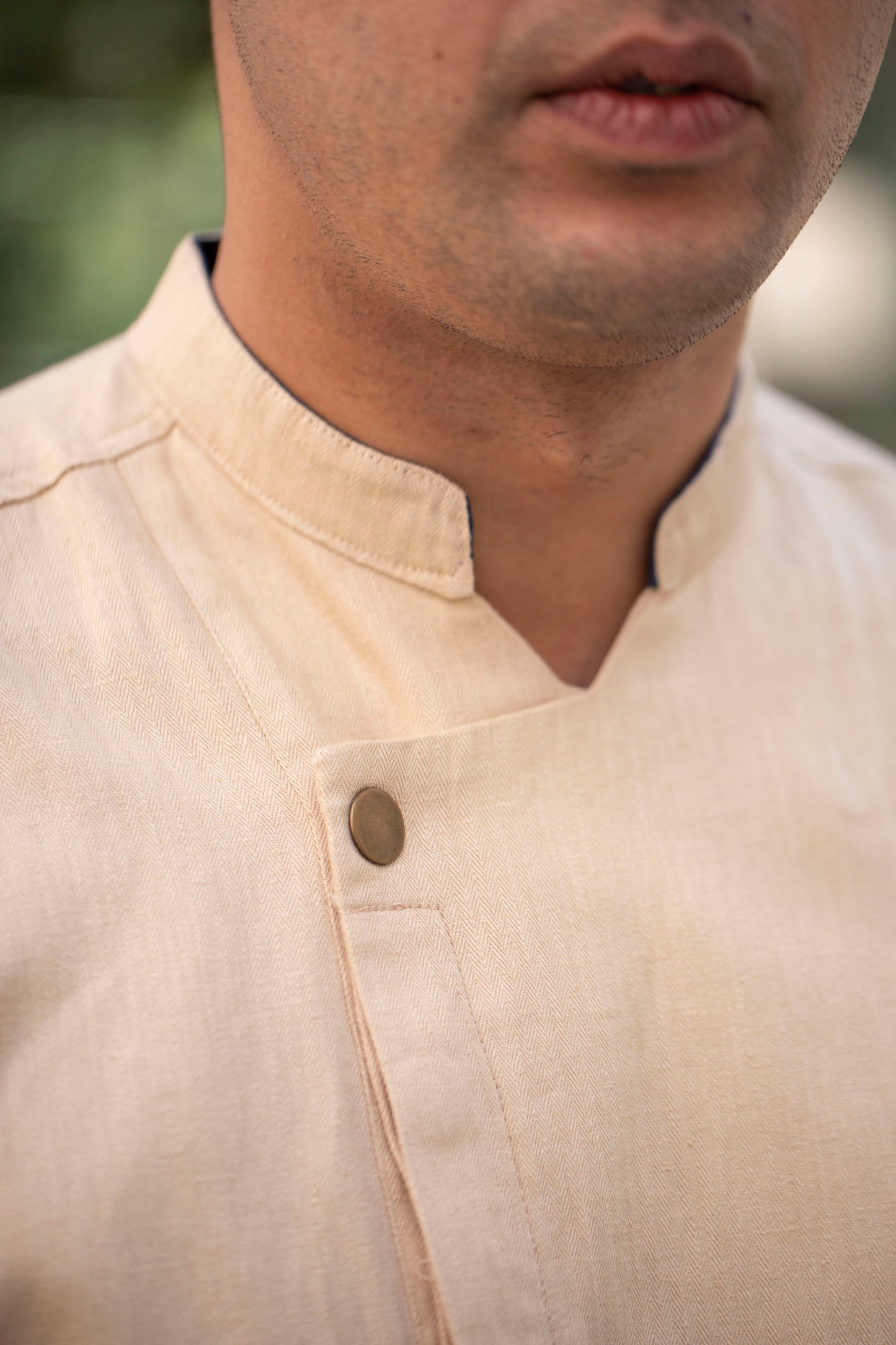 Men's Classic Hemp Chef Jacket - Khaki