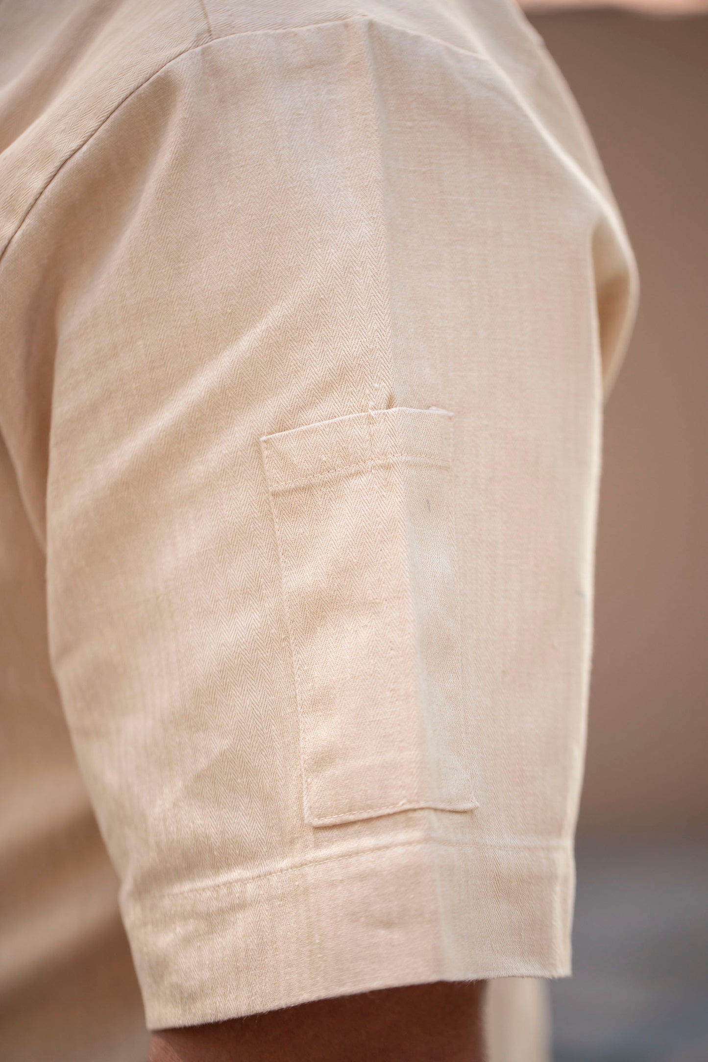 Men's Classic Hemp Chef Jacket - Khaki