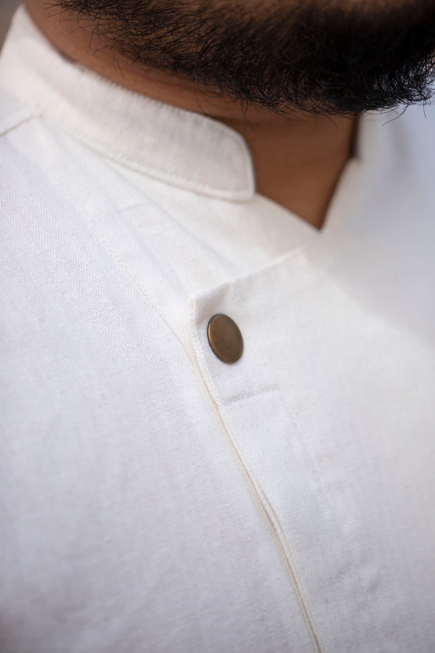 Men's Classic Hemp Chef Jacket - White