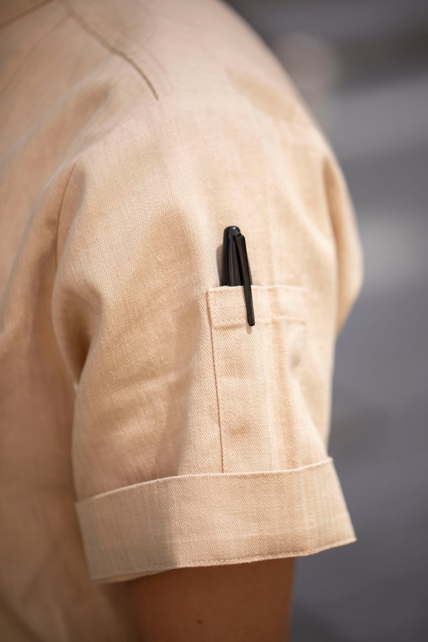 Women's Classic Hemp Chef Jacket - Khaki