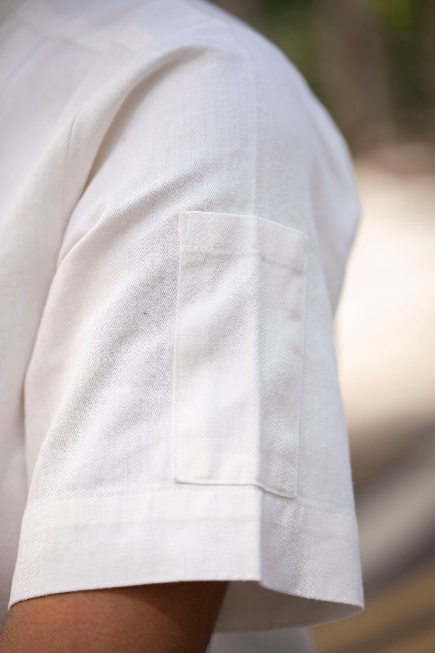 Women's Classic Hemp Chef Jacket - White