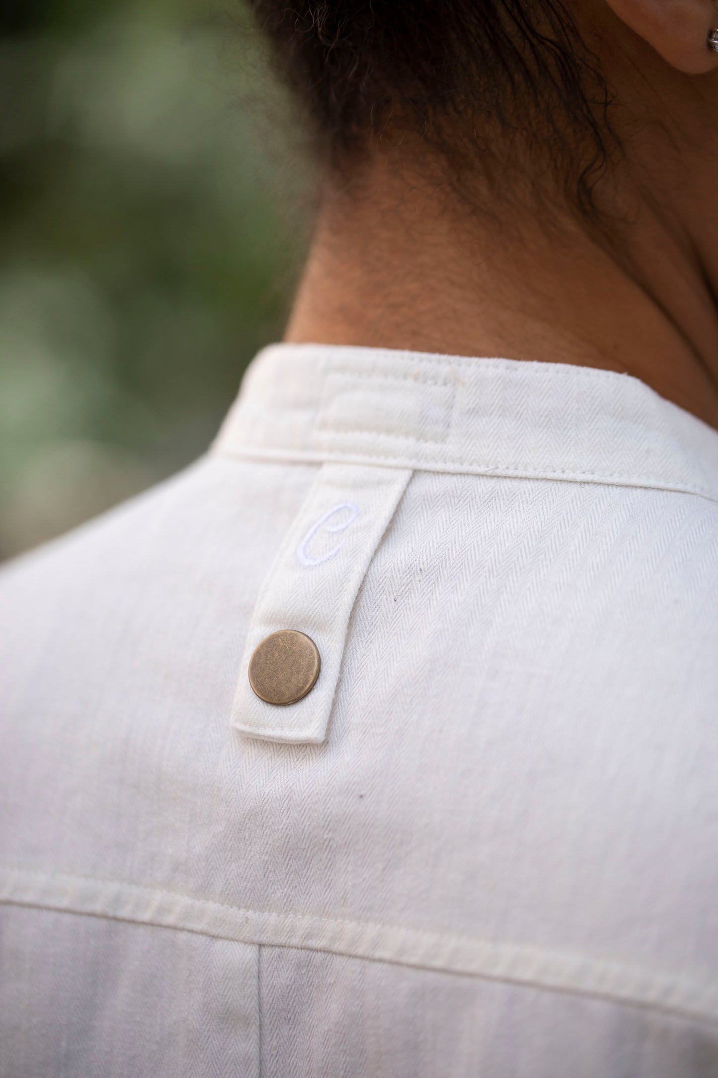 Women's Classic Hemp Chef Jacket - White