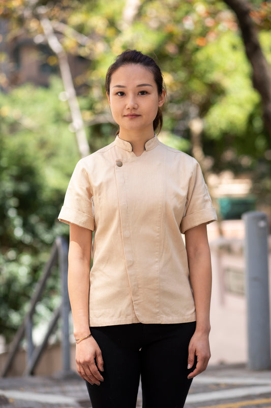 Women's Classic Hemp Chef Jacket - Khaki